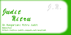 judit mitru business card